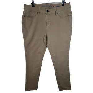 Faded Glory Fitted Ultimate Skinny mid-Rise Basic Khaki Pants